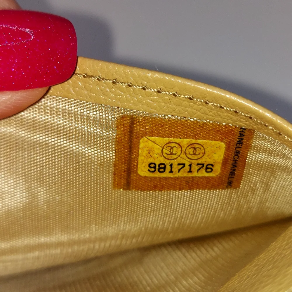 Chanel Caviar Leather Long Wallet Carmel, Beige.